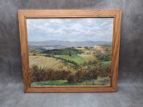 Ronald Clayton Skate (1913-1991), West Hills. Oil painting on board