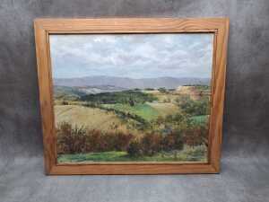 Ronald Clayton Skate (1913-1991), West Hills. Oil painting on board