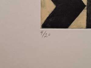 Robyn Rayner, Either Way, 2014, 4/20. Drypoint etching on paper - 2