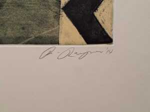 Robyn Rayner, Either Way, 2014, 4/20. Drypoint etching on paper - 4
