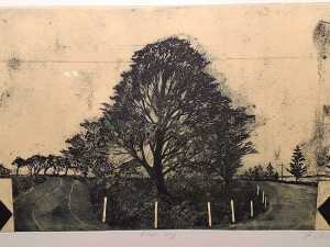 Robyn Rayner, Either Way, 2014, 4/20. Drypoint etching on paper - 5