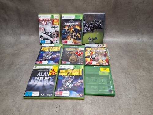 10 Xbox games, including Batman Collectors Edition