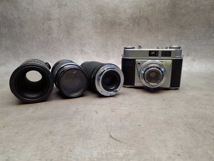 Kodak Retinette Viewfinder camera and three lenses