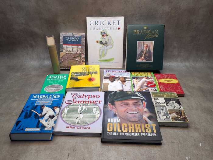 Cricket reference books, including The Bradman Albums Vol I & II