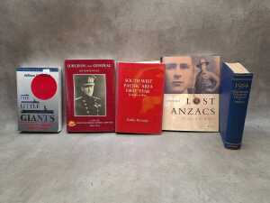 Australian Military History books including south West Pacific Area First Year - 2