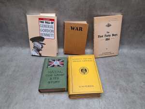 Military History books, including The First Forty Days 1914 - 3