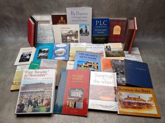 Victorian Local History reference books including The Wind still Blows