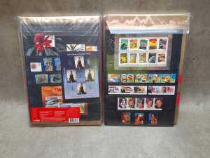 Five Australia Post stamp Year books - 2