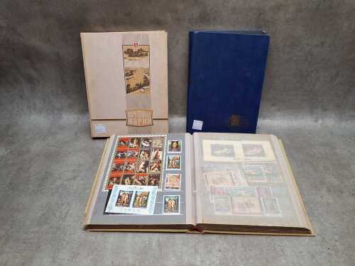 Three stamp books with painting themes