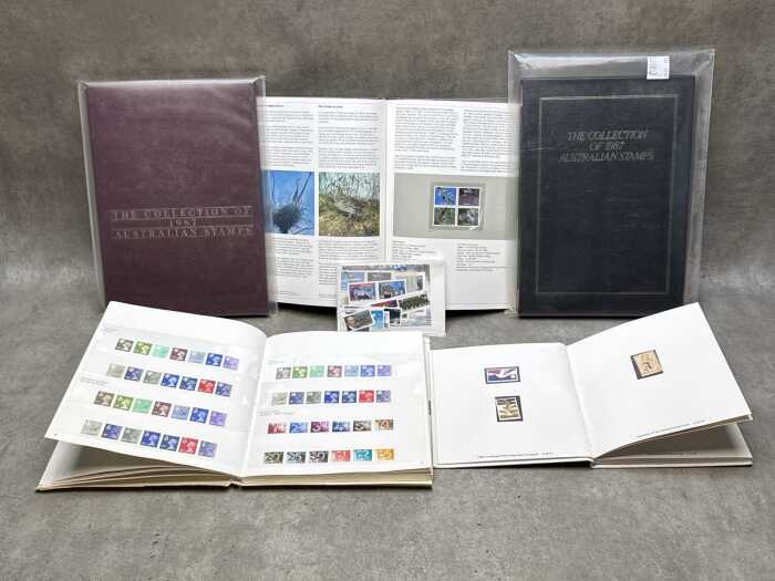 1987 Post Year book of stamps, including Canada