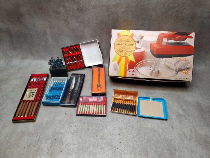 Retro kitchenware and entertaining cutlery