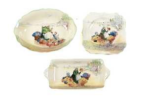 Royal Doulton (Flower seller) porcelain Series Ware - 4