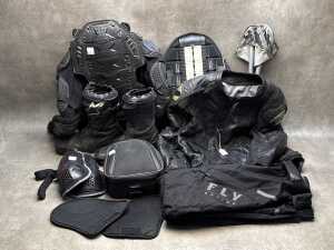 Group of Motocross riding gear
