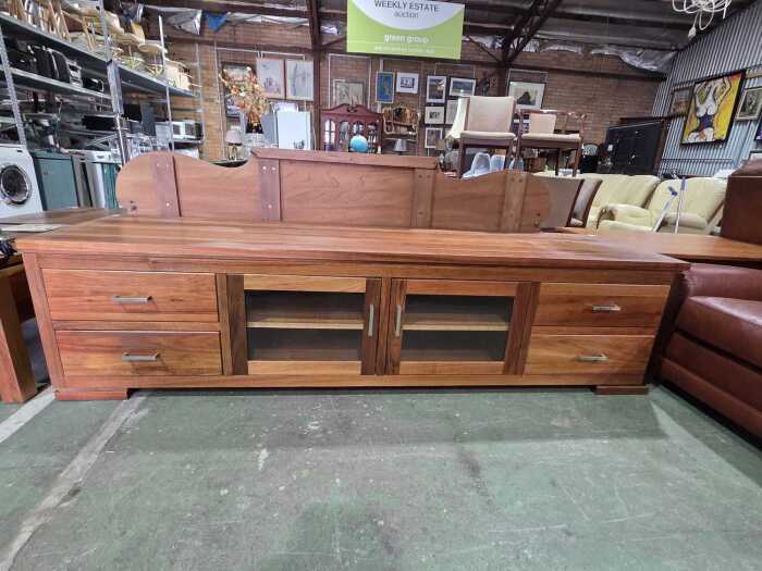 Modern style Tasmanian blackwood lowline entertainment unit