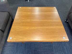 Square timber coffee table - 2