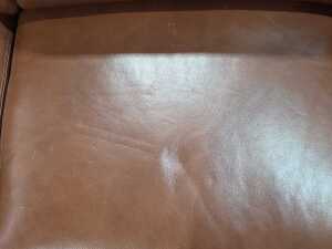 Moran three-piece tan leather lounge suite - 3