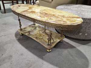 Marble top coffee table - 2