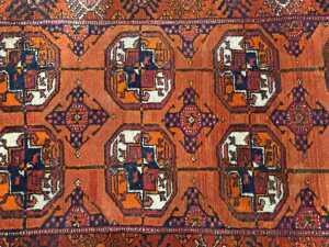 Persian handmade Gul design and Afghan camel foot handmade wool rugs - 2