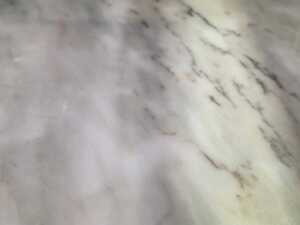 Marble top brass side table - 4