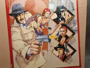 Theatrical Hammett movie poster mounted on masonite - 3