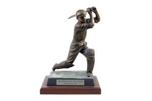 The Cricketer of the Century (Don Bradman) limited edition cast bronze statue