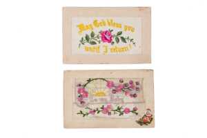 World War I silk embroidered postcards, mostly French - 2