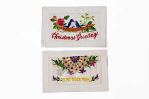 World War I silk embroidered postcards, mostly French - 4