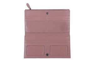 A Bottega Veneta Intrecciato long wallet in dusty pink - 2
