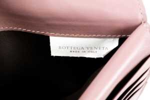 A Bottega Veneta Intrecciato long wallet in dusty pink - 3