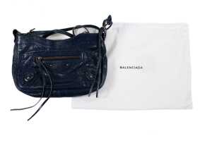 A Balenciaga Classic hip crossbody bag in blue - 4