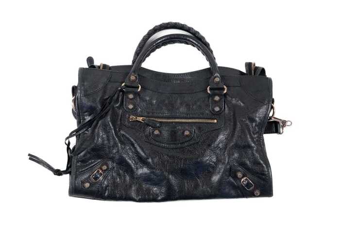 A Balenciaga medium city bag in black