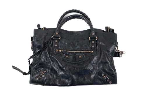 A Balenciaga medium city bag in black
