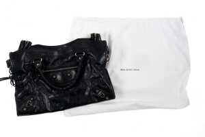 A Balenciaga medium city bag in black - 4