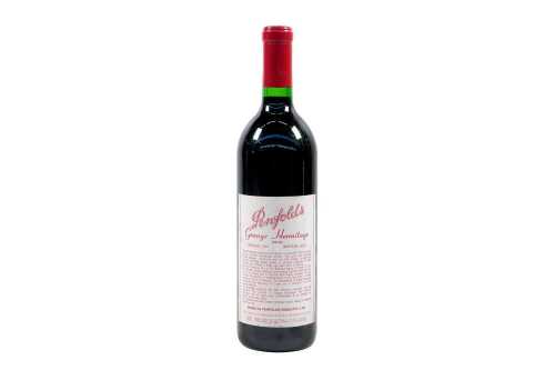 A bottle of Penfolds Grange Hermitage 1987