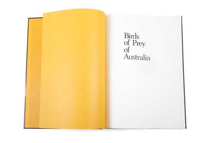 Birds of Prey of Australia large format leather bound book, limited edition and signed