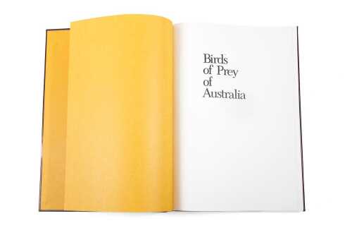 Birds of Prey of Australia large format leather bound book, limited edition and signed