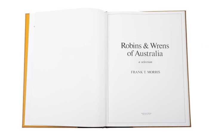Robins & Wrens of Australia large format book, limited edition and signed