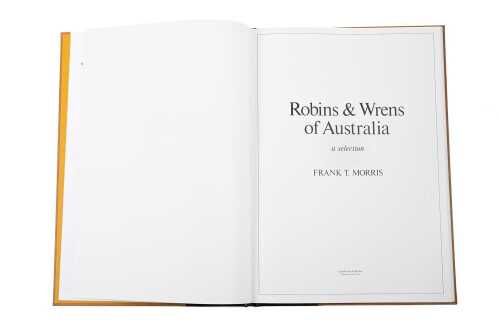 Robins & Wrens of Australia large format book, limited edition and signed