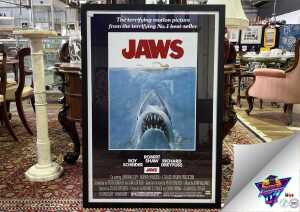 Jaws Poster signed by Steven Spielberg and others (see description)