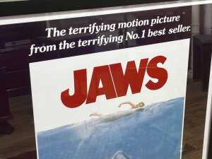 Jaws Poster signed by Steven Spielberg and others (see description) - 3