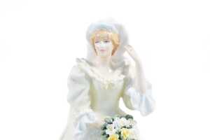 Pair of Royal Doulton Royal Wedding porcelain figures - 2