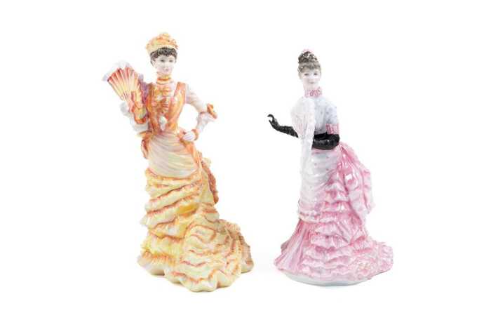 Two Royal Doulton limited edition Tissot painting porcelain figures