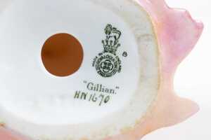 Royal Doulton Gillian' porcelain lady figure - 5