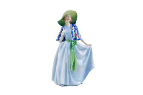 Royal Doulton 'Nadine' porcelain lady figure, c.1940s