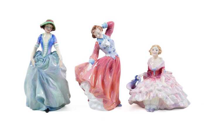 Three Royal Doulton porcelain figures