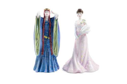 Two Royal Doulton Victorian and Edwardian Actresses limited edition porcelain lady figure