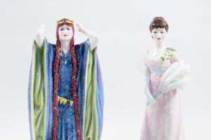 Two Royal Doulton Victorian and Edwardian Actresses limited edition porcelain lady figure - 2