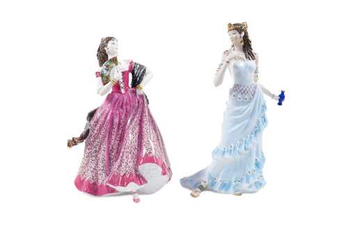 Two English opera character limited edition porcelain figures