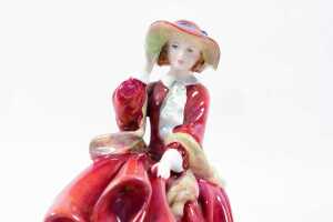 Two Royal Doulton porcelain figures including Top O' the Hill and Christmas Morn - 2
