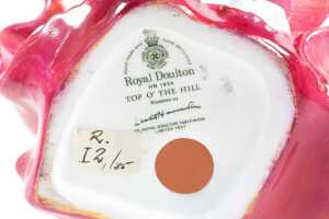 Two Royal Doulton porcelain figures including Top O' the Hill and Christmas Morn - 3